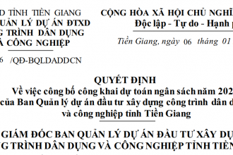 Quyết định về việc công bố công khai dự toán ngân sách năm 2023